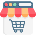 E-commerce website and app development icon